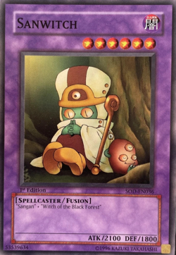 Sanwitch Common 1st Edition YuGiOh TCG Card - Image 1