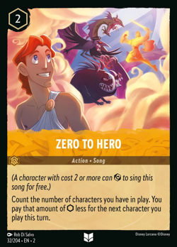 Zero to Hero #32 Uncommon | Lorcana: Rise of the Floodborn Card - Image 1