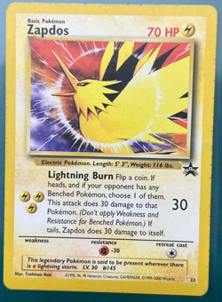 Zapdos 23/53 WOTC Promo Card Lot - Image 1