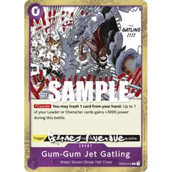One Piece Card Game ! Gum-Gum Jet Gating OP03-072 (Rare/R) - Image 1