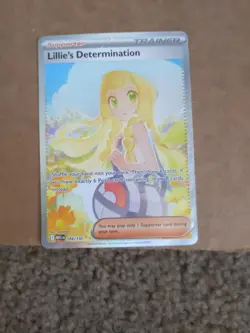 Lillie’s Determination SIR 184/132 Secret Rare Pokemon Card (Mega Evolution) - Image 1