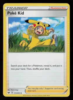 Poke Kid SWSH01: Sword & Shield Base Set #173/202 Uncommon Pokemon Card - Image 1