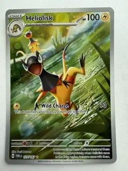 Pokemon TCG Twilight Masquerade Heliolisk Illustration Rare Holo Card 177/167 - Image 1