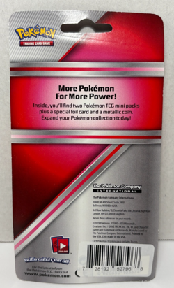 Pokemon Sun & Moon Guardian Rising -2 mini packs(3 card) Blister w/Coin-Sealed - Image 2