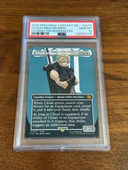 2025 MTG Final Fantasy Cloud, Midgar Mercenary #375 PSA 10 - Image 1