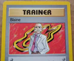 Blaine 100/132 Rare Gym Challenge non-holo Trainer Pokemon - Image 2