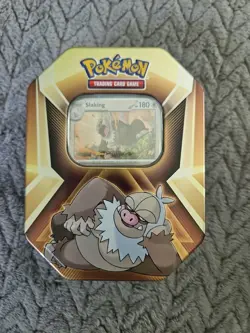 Pokemon TCG Triple Whammy Tin Collector Tin w 3 Foil Cards & Live Code Card - Image 1