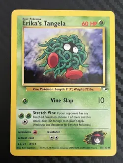 Pokemon TCG Erika's Tangela Gym Heroes 79/132 Regular Unlimited Common LP - Image 1