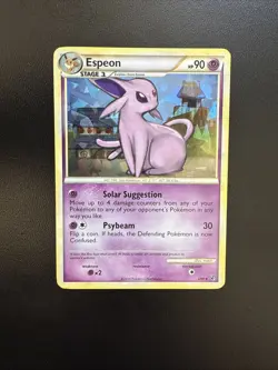 FREE SHIPPING Espeon (2/90) Pokemon Undaunted - Cracked Ice Holo Rare - TCG - Image 1