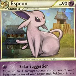 FREE SHIPPING Espeon (2/90) Pokemon Undaunted - Cracked Ice Holo Rare - TCG - Image 2