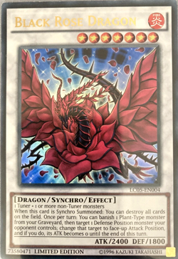 Black Rose Dragon - Ultra Rare Limited Edition Yugioh TCG Card LC05-EN004 - Image 1