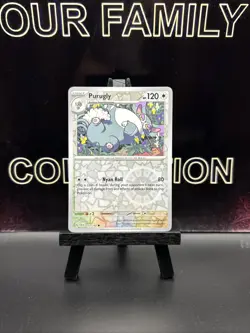 117/142 PURUGLY REVERSE HOLO STELLAR CROWN POKEMON CARD - Image 1