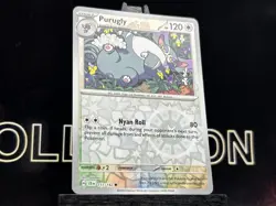 117/142 PURUGLY REVERSE HOLO STELLAR CROWN POKEMON CARD - Image 4