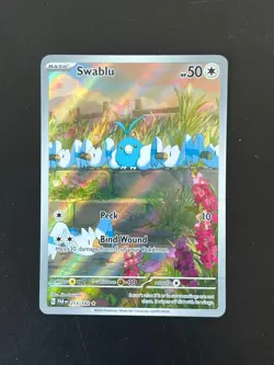 Swablu 213/182 SV Paradox Rift Holo Illustration Rare IR Pokemon Card PC - Image 1