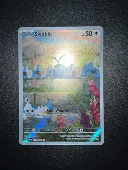 Swablu 213/182 SV Paradox Rift Holo Illustration Rare IR Pokemon Card PC - Image 2