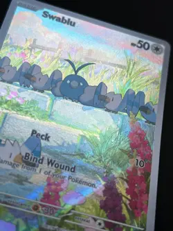 Swablu 213/182 SV Paradox Rift Holo Illustration Rare IR Pokemon Card PC - Image 4