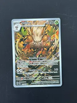 Shiftry 163/162 SV Temporal Forces Illustration Rare IR Holo Pokemon Card AA3 - Image 1