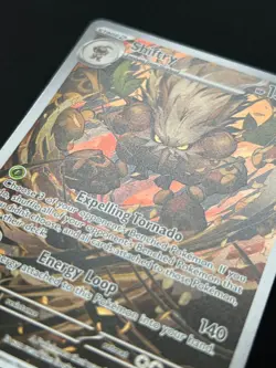 Shiftry 163/162 SV Temporal Forces Illustration Rare IR Holo Pokemon Card AA3 - Image 3