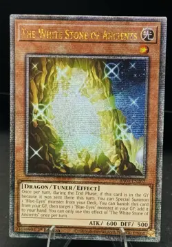 Yu-Gi-Oh! TCG White Stone of Ancients Quarter Century Secret Card RA04-EN267 - Image 1