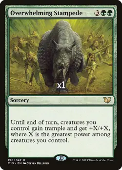 MTG Commander 2015 C15 Overwhelming Stampede MINT - Image 1