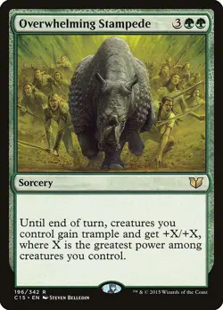MTG Commander 2015 C15 Overwhelming Stampede MINT - Image 2