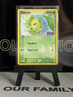 Chikorita 51/115 Stamped Reverse Holo EX Unseen Forces Pokemon TCG LP - Image 2