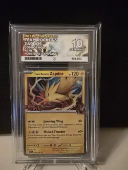 Pokemon TCG Team Rocket's Zapdos Holo Destined Rivals Stamped Asia Promo Ace 10 - Image 1