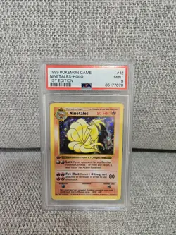 NINETALES Base Set 1st Edition Shadowless Holo Rare #12 PSA 9 Vintage Pokemon - Image 1