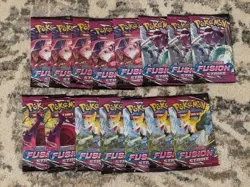 Pokemon TCG Fusion Strike Fifteen (15) Booster Pack Lot - Image 1