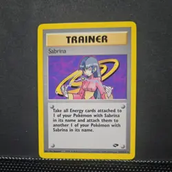 Pokemon Sabrina Gym Challenge Rare 110/132 Non Holo LP - Image 1