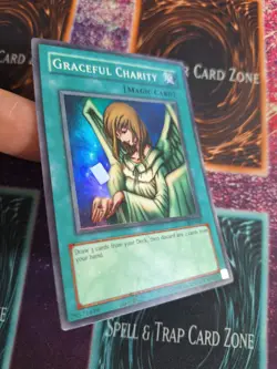 Yu-Gi-Oh! TCG Graceful Charity SDP-040 Super Rare Unlimited NM/LP - Image 2