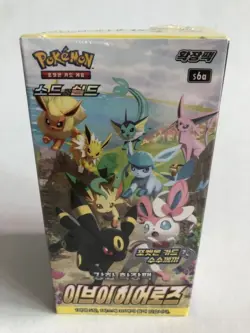 [30packs=1 Box] Pokemon Card Eevee Heroes s6a Korean Booster Pack Evolving Skies - Image 3