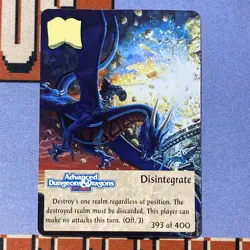 Spellfire CCG/TCG Card Game Disintegrate 0th Edition Rare - Image 1