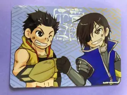 Samurai Warlord Sengokukenran-Choco Card Ieyasu & Masamune in a fist-bump Japan - Image 3