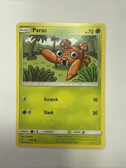 4/68 Paras Common: Pokemon Trading Card Game Hidden Fates - Image 1