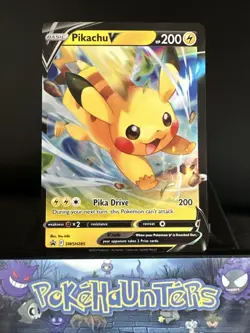 Pokemon Card Pikachu V SWSH285 Black Star Promo Crown Zenith Near Mint - Image 1