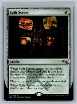 Magic The Gathering Unstable Split Screen #158/216 MTG TCG CCG - Image 1