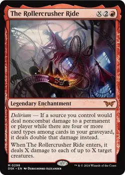 MTG The Rollercrusher Ride (0298) [Duskmourn: House of Horror] Near Mint Magic - Image 1