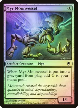 Darksteel MTG FOIL Myr Moonvessel Magic - Image 1