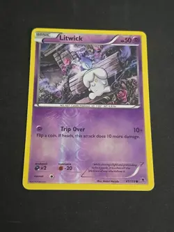 Litwick 41/119 XY - Phantom Forces Reverse Holo Rare Pokemon TCG Light Played - Image 1