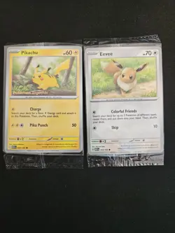 Pokemon Pikachu and Eevee - Pokemon Together - Sealed Promo Cards Set - Image 1