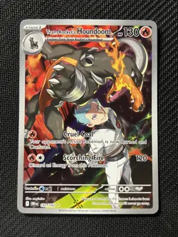 Team Rocket's Houndoom - Illustration Rare - Destined Rivals 191/182 - Pokemon - Image 1
