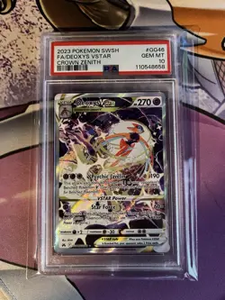 Pokemon Deoxys VSTAR Crown Zenith Galarian Gallery Full Alt Art #GG46 PSA 10 - Image 1
