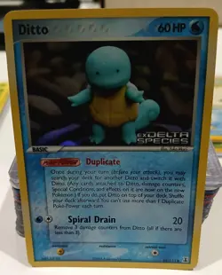 Pokemon TCG Ditto (Squirtle) 64/113 Delta Species Reverse Holo 2005- NM - Image 1