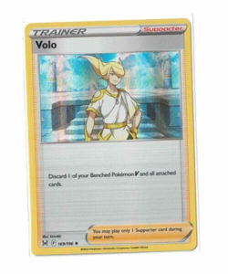 Pokemon TCG Sword & Shield Lost Origin 169/196 Volo Holo Rare Trainer - Image 1