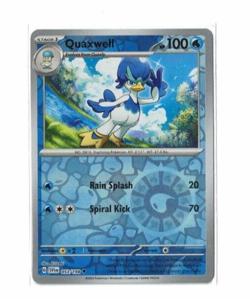 Pokemon Scarlett & Violet 053/198 Quaxwell Reverse Holo Uncommon - Image 1