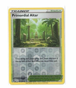 Pokemon TCG Sword & Shield Silver Tempest Primordial Altar 161/195 Reverse Holo - Image 1