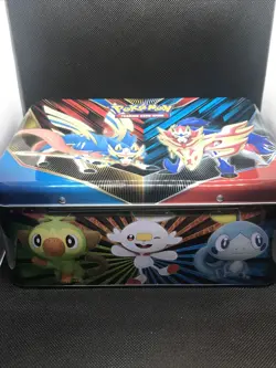 Pokemon Collectors Chest Metal Lunch Box Tin Zacian Zamazenta Sword Shield - Image 3