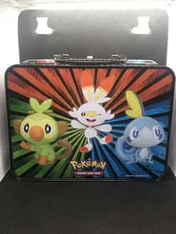 Pokemon Collectors Chest Metal Lunch Box Tin Zacian Zamazenta Sword Shield - Image 5