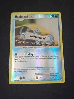 Barboach 72/123 Mysterious Treasures Reverse Holo Rare Pokemon TCG Light Played - Image 1